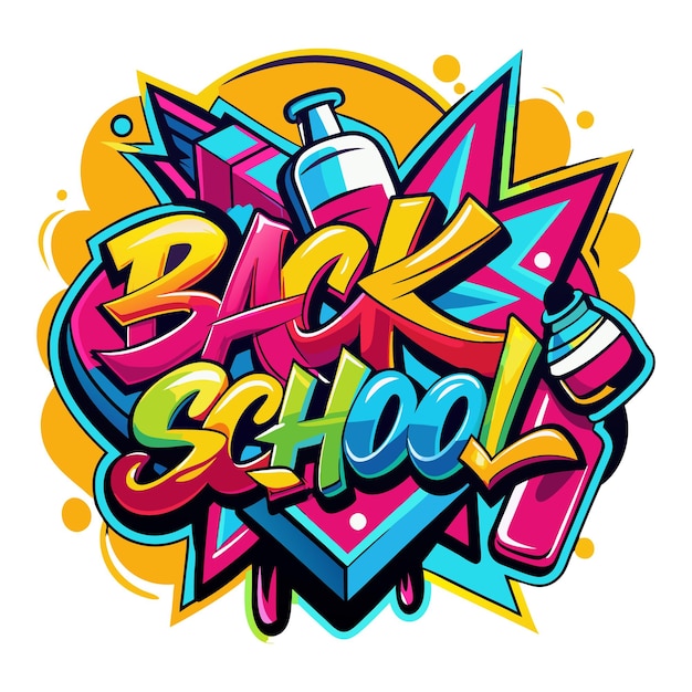 colorful t shirt design for back to school