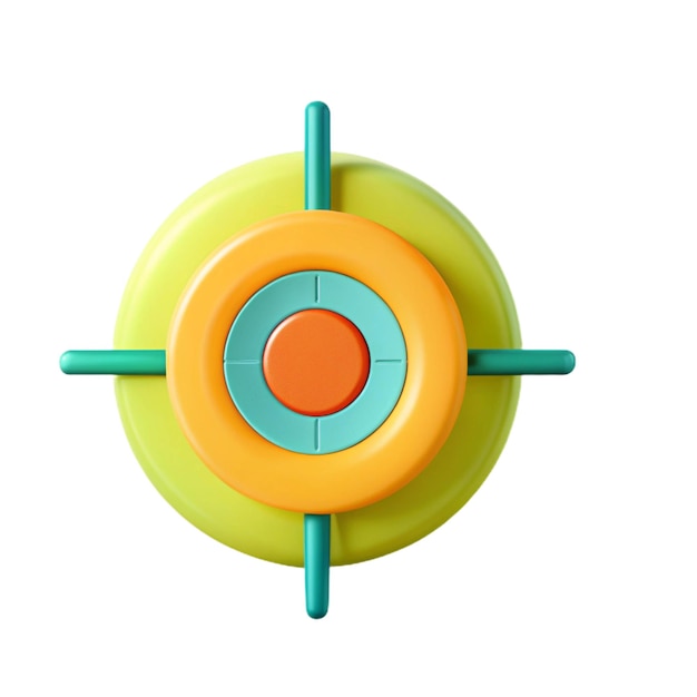 Vector colorful target icon illustration