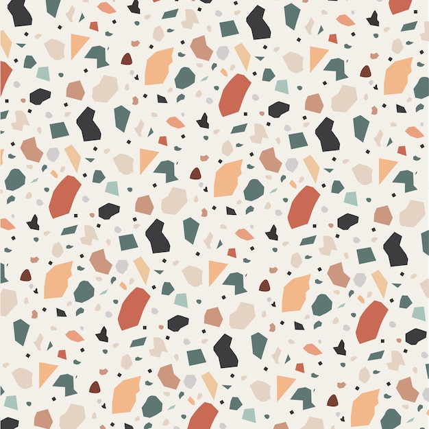 Colorful terrazzo pattern texture floor background abstract