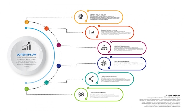 Colorful Timeline infographics design vector