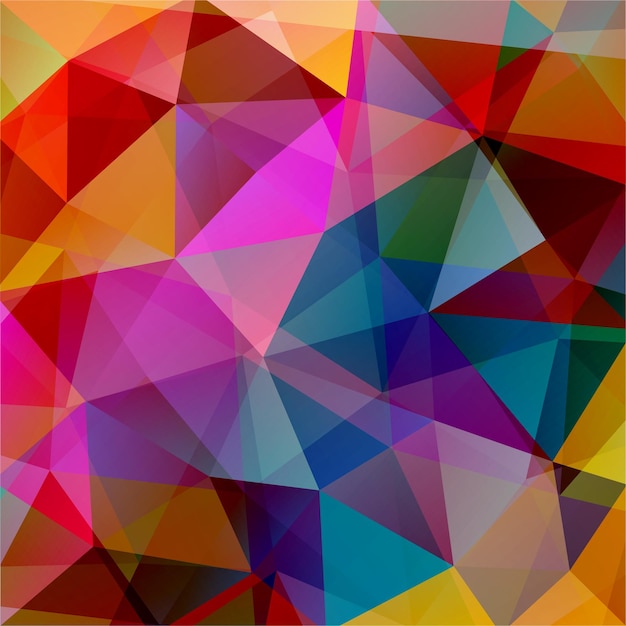 A colorful triangle pattern with a triangle background.