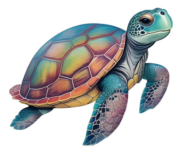 Colorful Turtle Logo