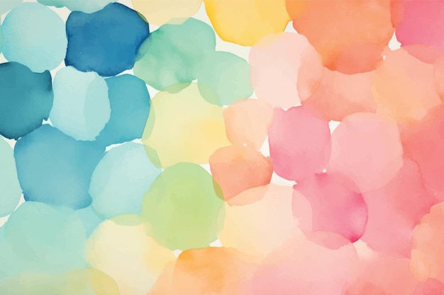 Vector colorful watercolor abstract background