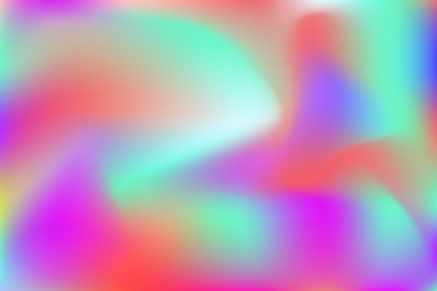 Colorful wave holographic background