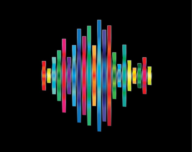 Colorful waveform