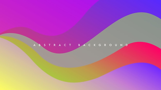 Colorful wavy background with gradient style color