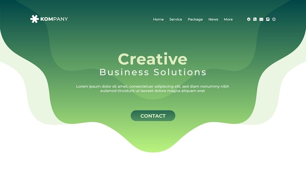 Colorful Web page templates of graphic design website design and development business template