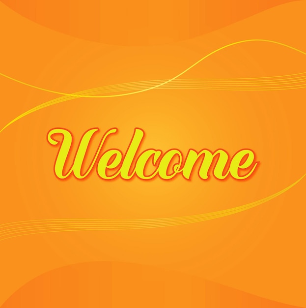 Colorful Welcome Illustration