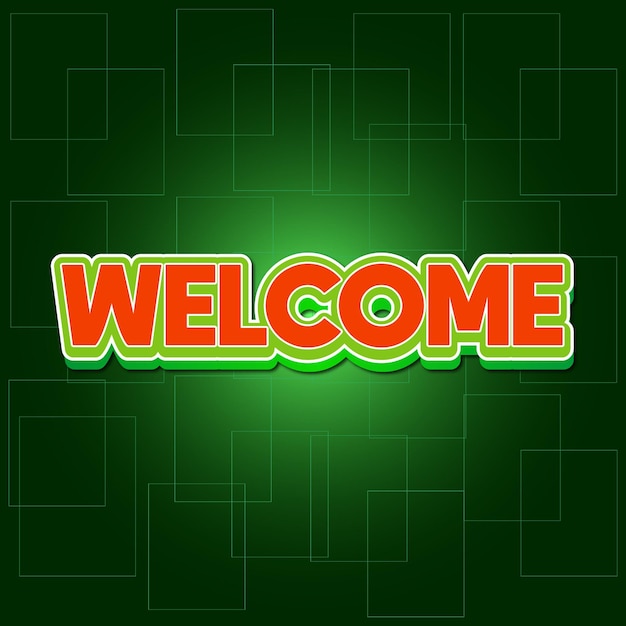 Colorful Welcome Illustration