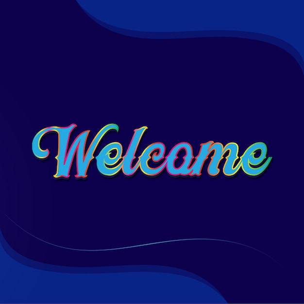 Colorful Welcome Illustration