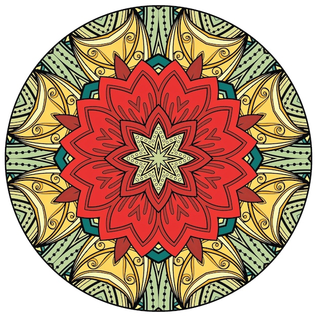 Colorfull Modern Unique Mandala Vector Design