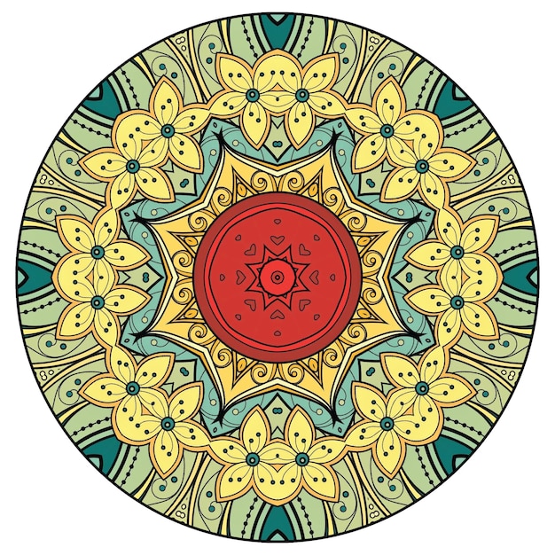 Colorfull Modern Unique Mandala Vector Design