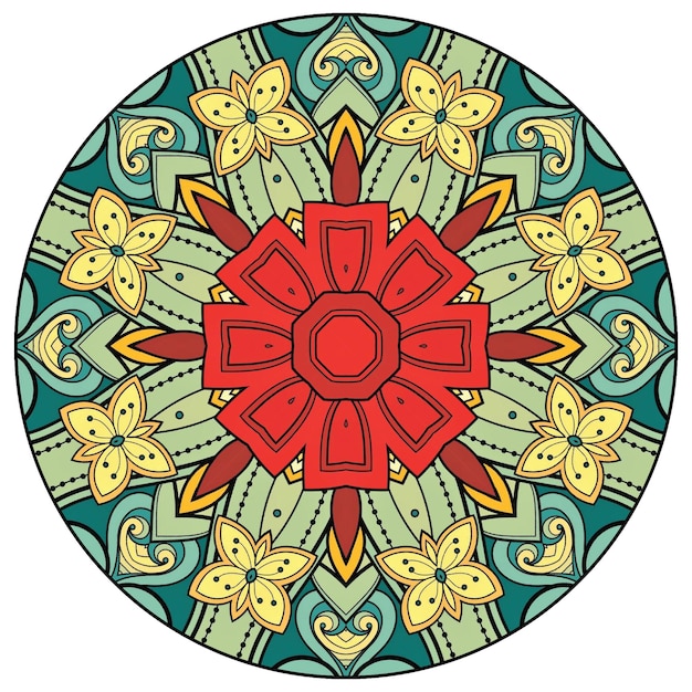 Colorfull Modern Unique Mandala Vector Design