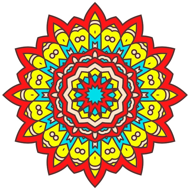 Colorfull Modern Unique Mandala Vector Design