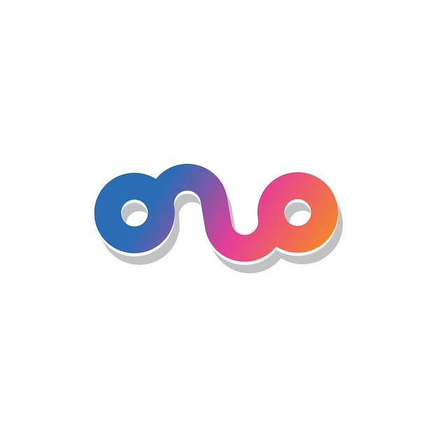 Colorfull N letter logo vector with creative modern concept design