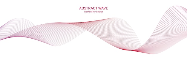 Colorfull wave element for design