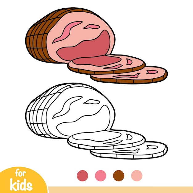 Coloring book for children Ham