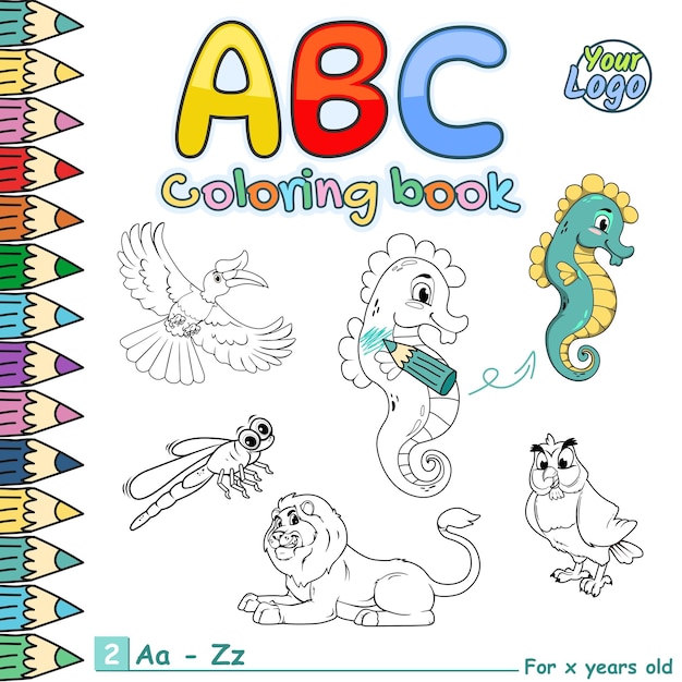 Coloring book cover square resolution