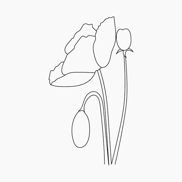 Coloring book Hand drawn Black and white children Flowers