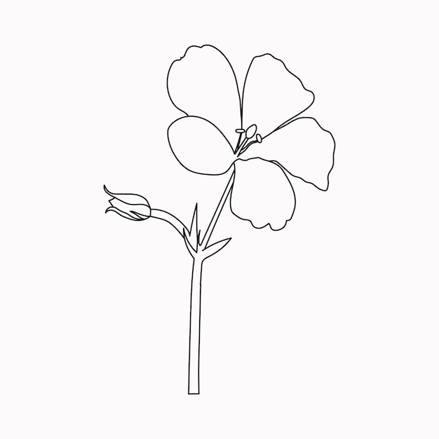 Coloring book Hand drawn Black and white children Flowers