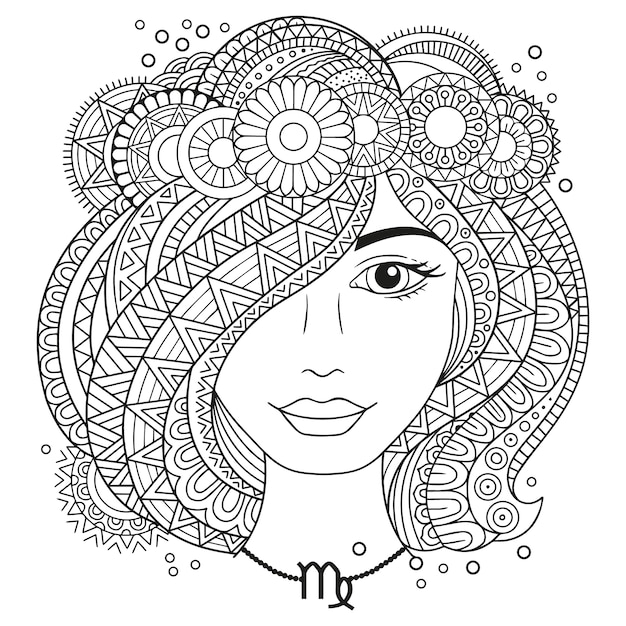 Coloring book illustration