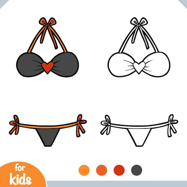 Coloring book String bikini