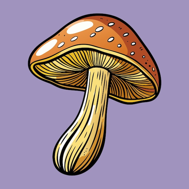 Coloring mushroom vector design mushroom vector art