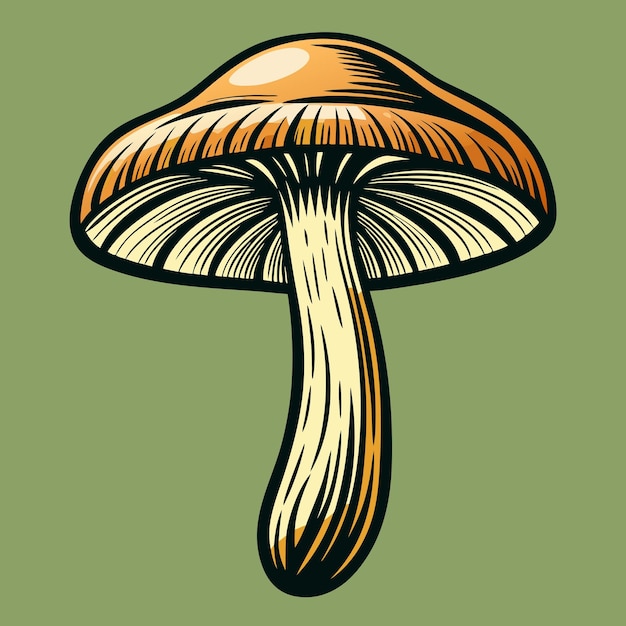 Coloring mushroom vector design mushroom vector art