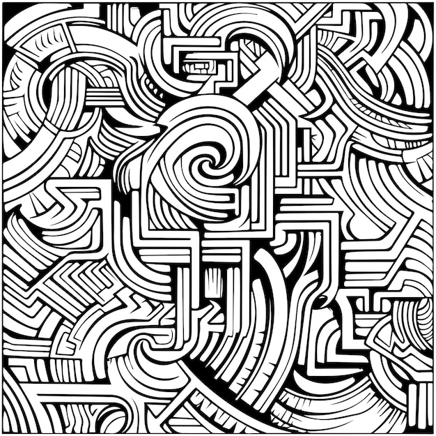 coloring page for adult of eletric pattern