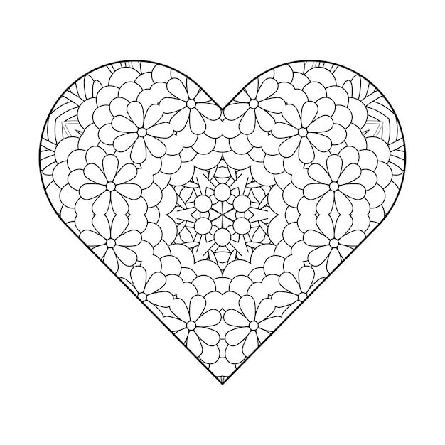 Coloring page for adults Floral mandala coloring page Circular mandala coloring page