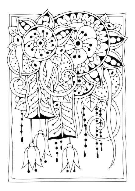 Coloring page for children and adults