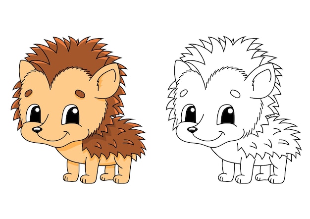 Coloring page for kids illustration