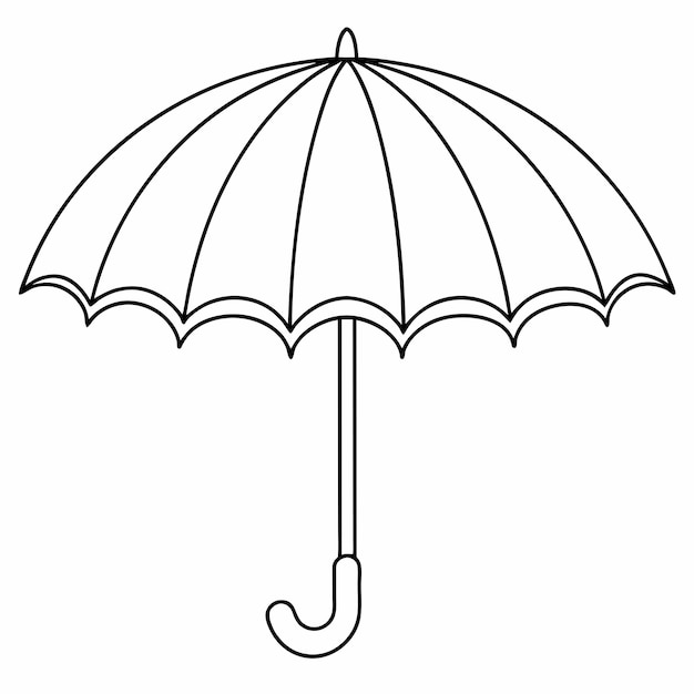 Coloring Pages of Parasols doodle