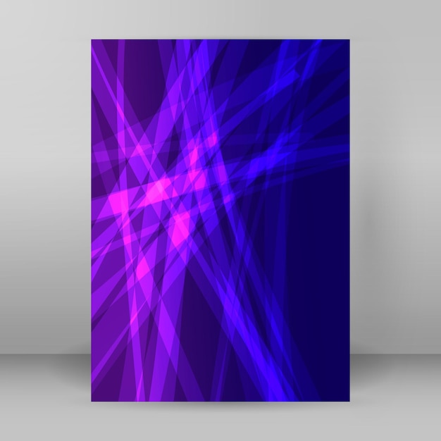 Colors abstract backgroubnd glow light effect A4 brochure05