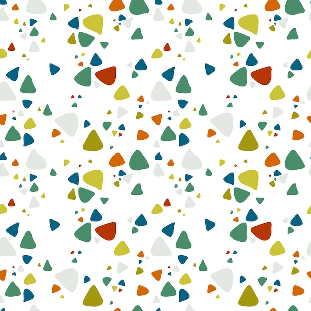 Colors various triangles seamless pattern