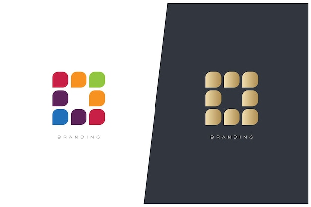 Colour App Multimedia Production Vector Logo Concept