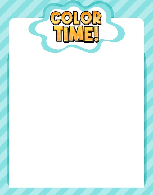 Colour fun border template background