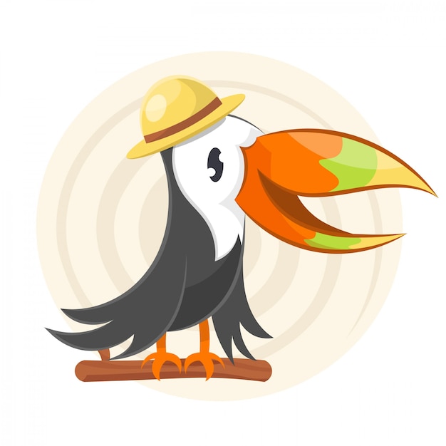 Coloured toucan design	