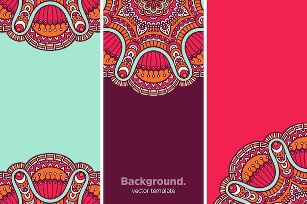 colourful geometric floral background