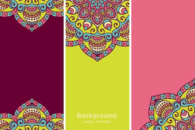 colourful geometric floral background