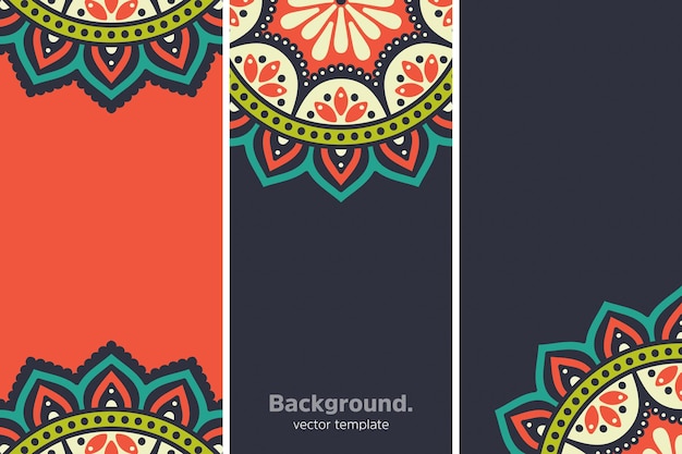 colourful geometric floral background