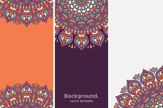 colourful geometric floral background