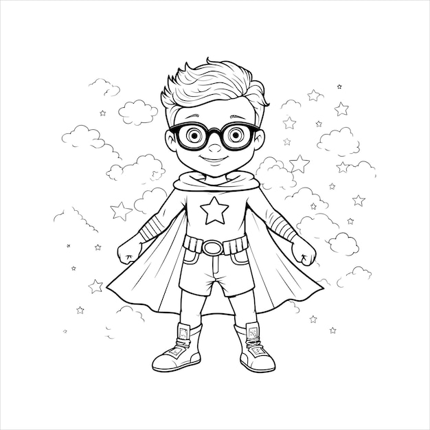 Vector colouring pages for kids