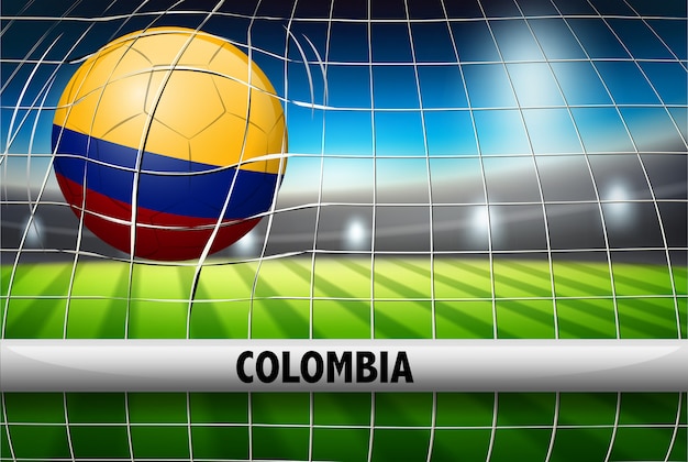 Columbia soccer ball flag