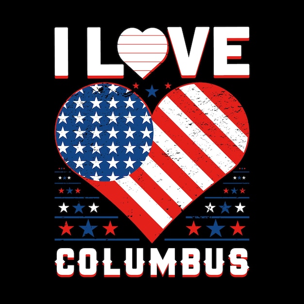 Columbus day t-shirt design