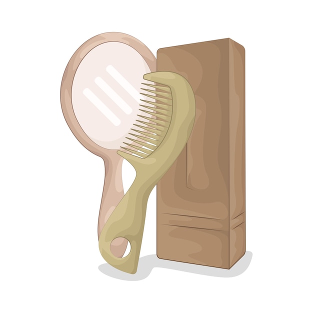 Vector comb illustration