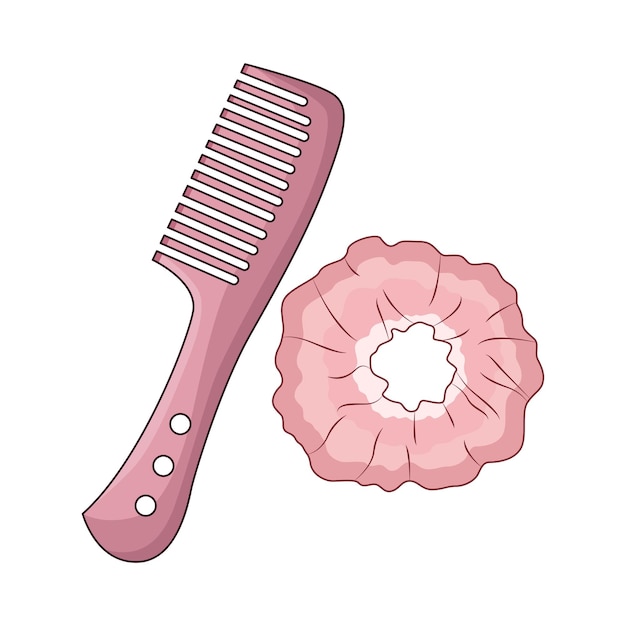 Vector comb illustration