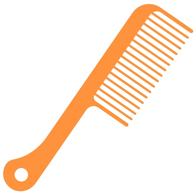 The comb is a device for combing the hair The comb consists of knobs and denticles Hairdressers use a variety of combsBarbershop single icon in cartoon style vector symbol stock illustration web