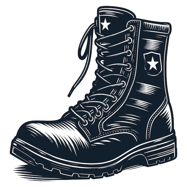 Combat Boots File Army Boots Vector Soldier Boots Svg Military Vector Filesamerican Army Boot