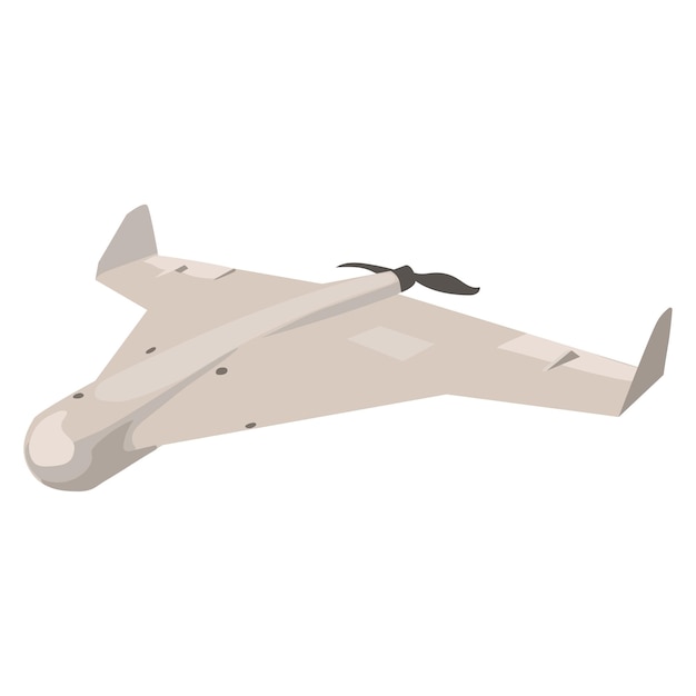 Combat Drone kamikaze Shaheed 136 of.Vector illustration of strike drone.